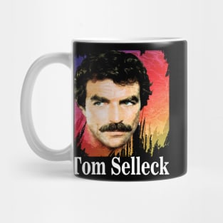 Tom Selleck-Retro 80s Aesthetic Design Mug